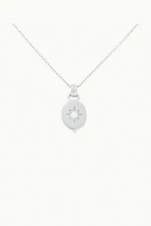 Alina Opal Silver Necklace