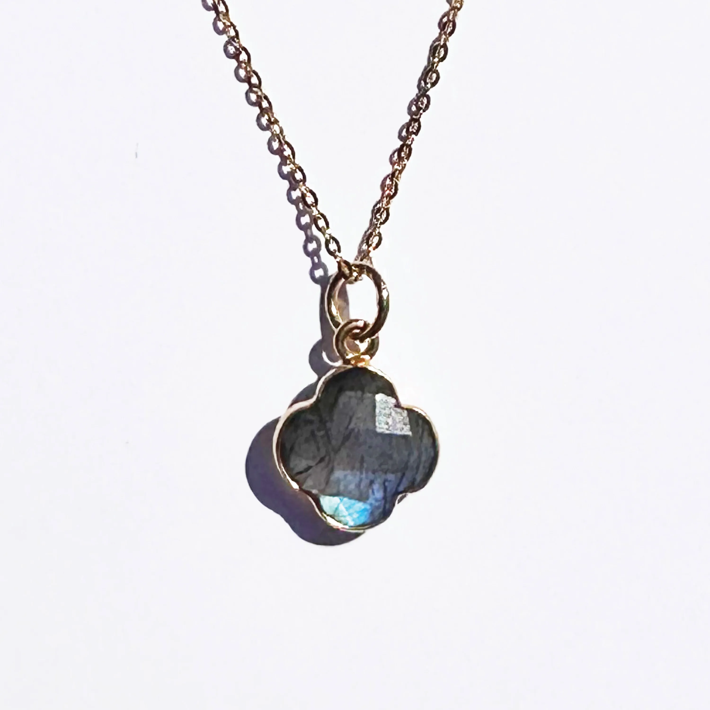 Amethyst Lucky Clover Necklace