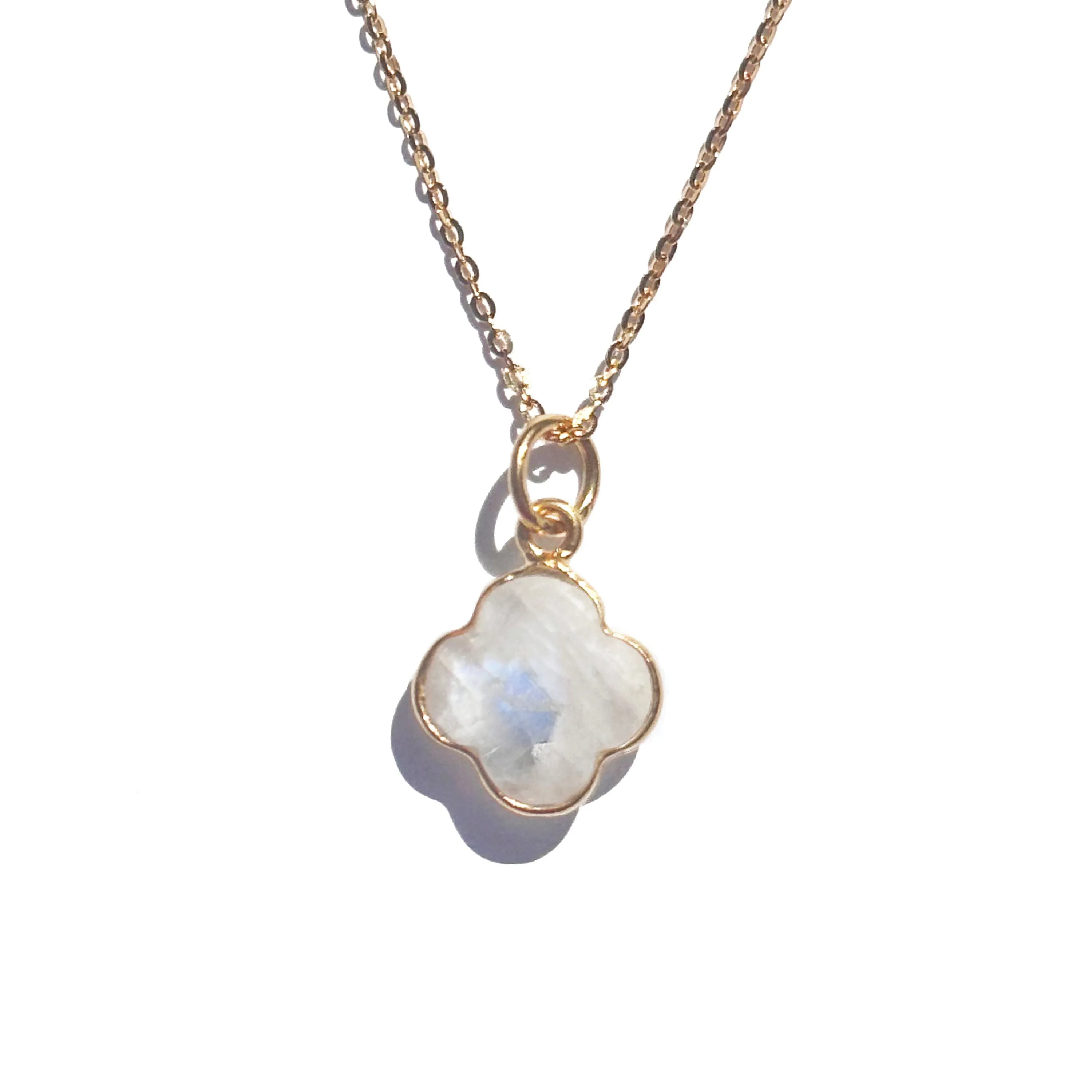 Amethyst Lucky Clover Necklace