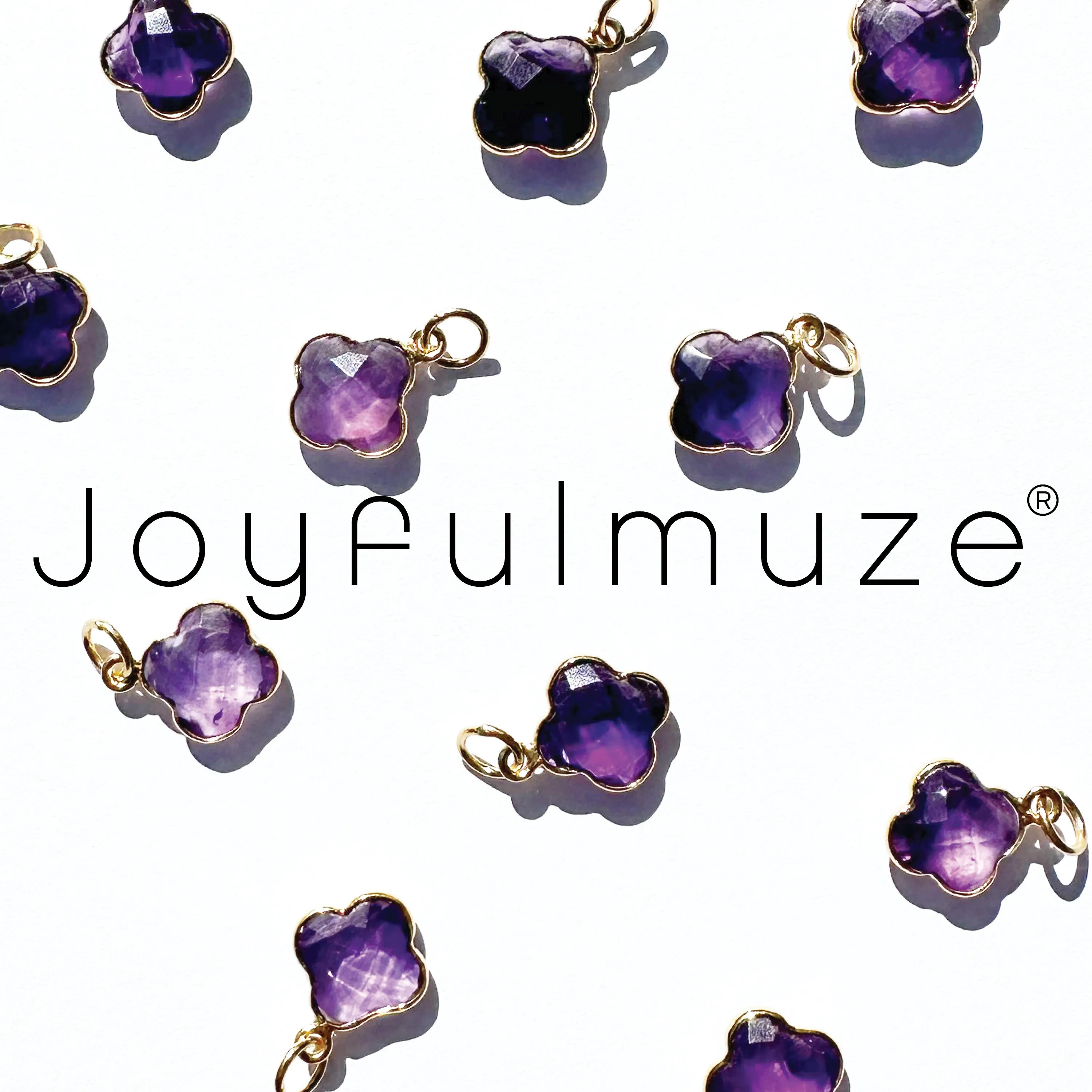 Amethyst Lucky Clover Necklace
