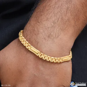 Awesome Design Gold Plated Box Bracelet for Men - Style D596