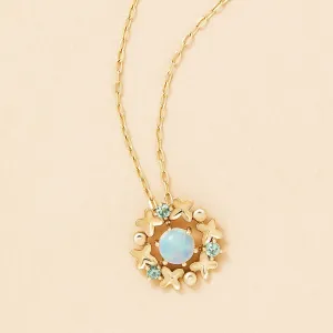[Birth Flower Jewelry] October - Fragrant Olive Necklace (10K Yellow Gold)