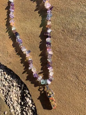 Chakra Inspired Crystal Necklace - Calm