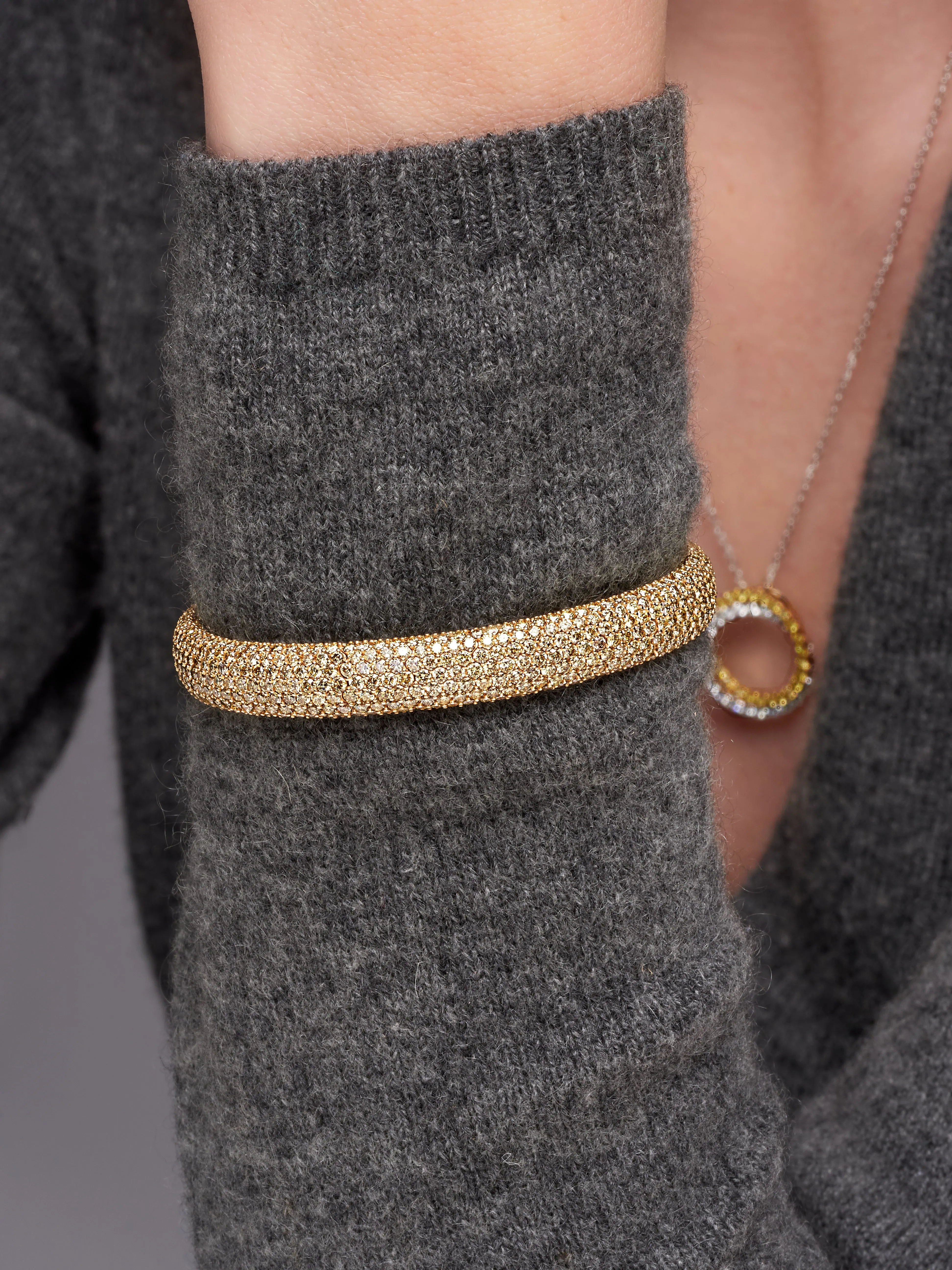 Fancy Diamond Bangle