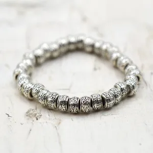 Filigree style pattern on little nugget bracelet