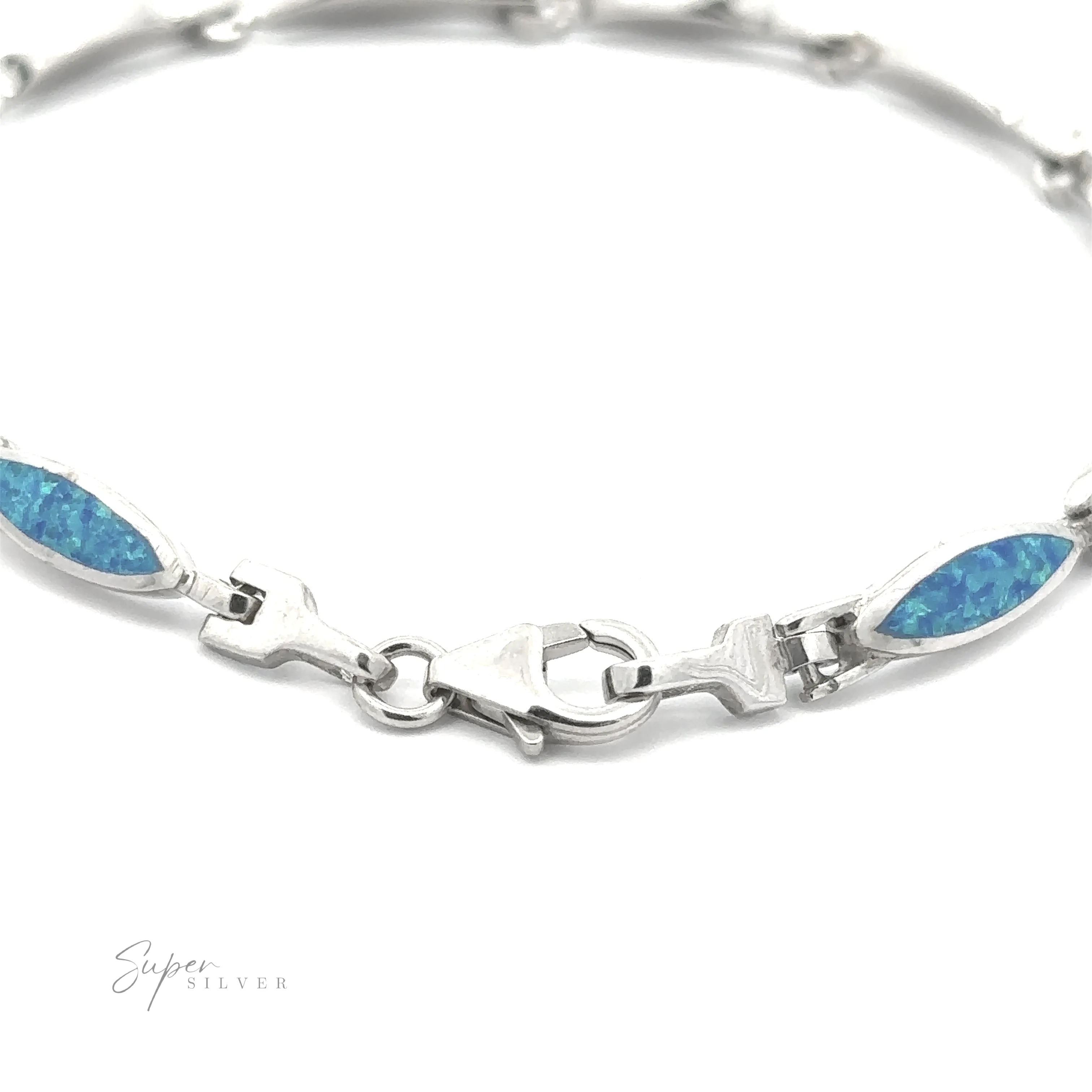 Marquise Shaped Lab-Created Opal Bracelet