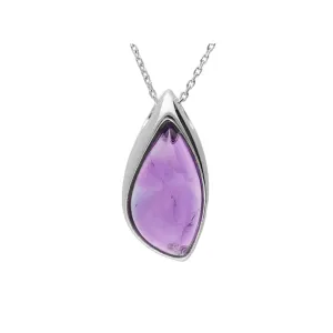 MILENA Elegant Necklace Amethyst and Silver