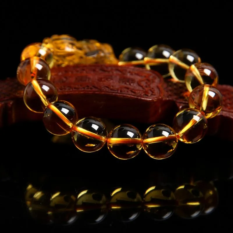 Natural Citrine Pixiu Wealth Bracelet