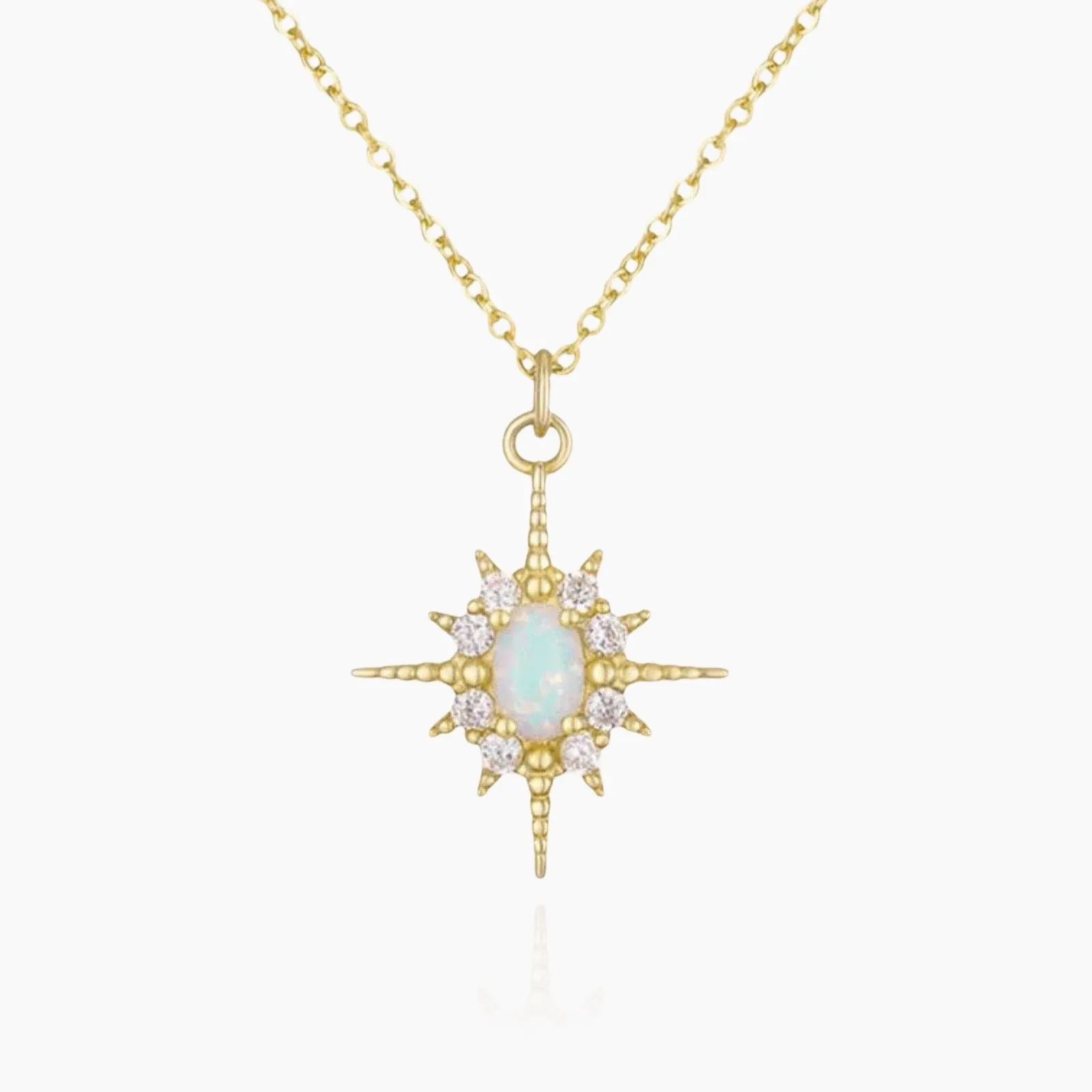 Opal Star Necklace
