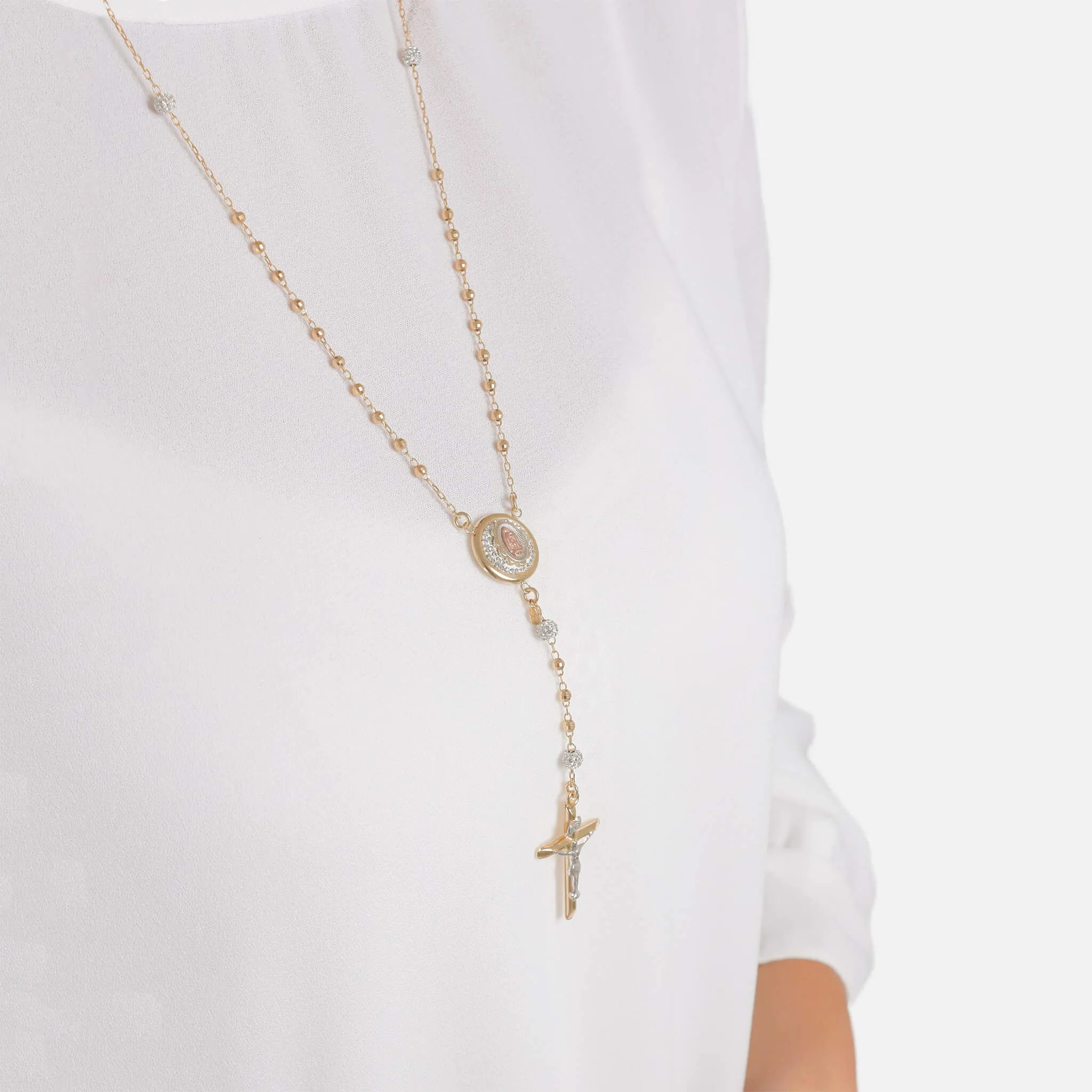 "The Carmel" Radiant Rosary Necklace