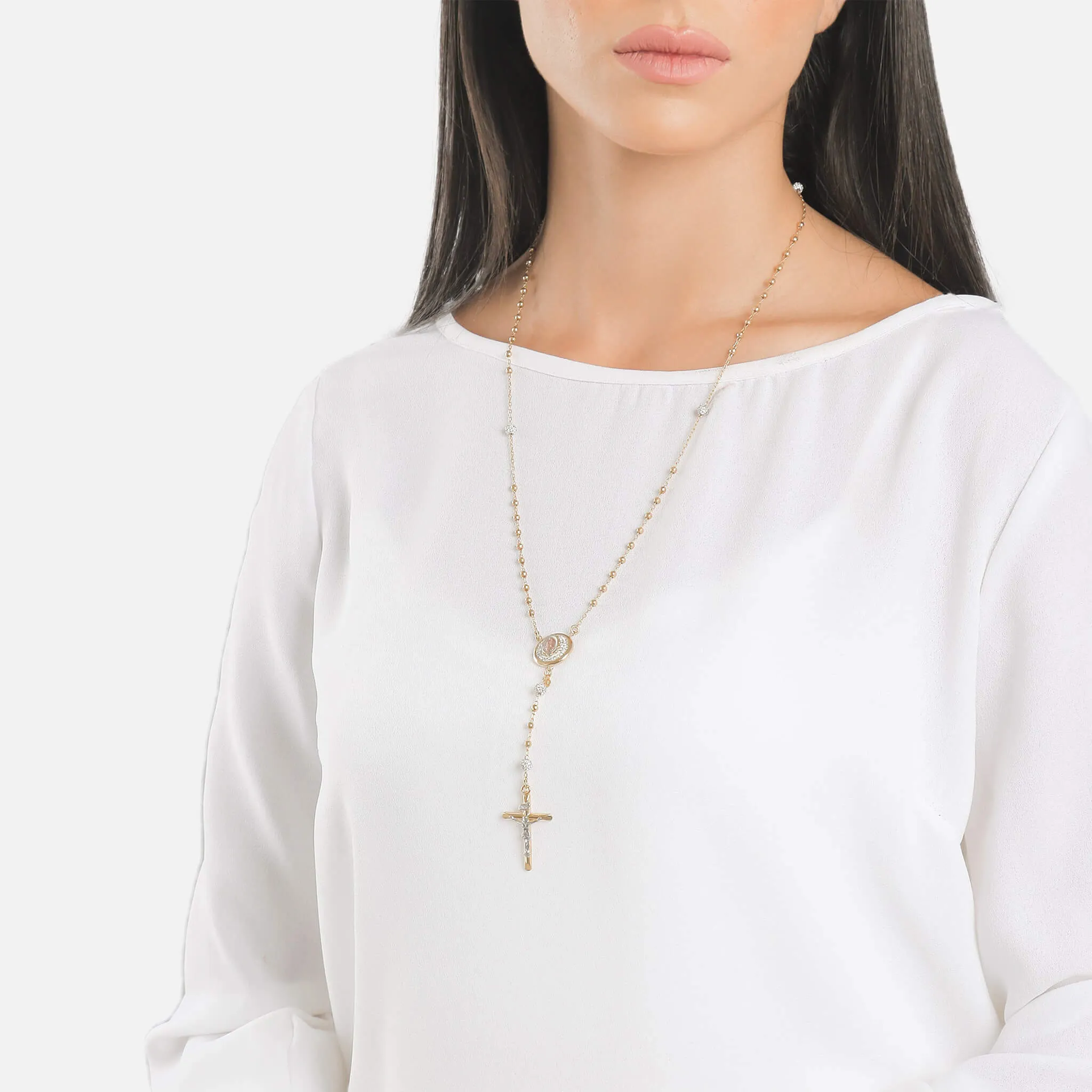 "The Carmel" Radiant Rosary Necklace