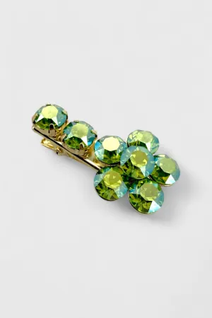 Radiant Flower Mini Hairclip Emerald