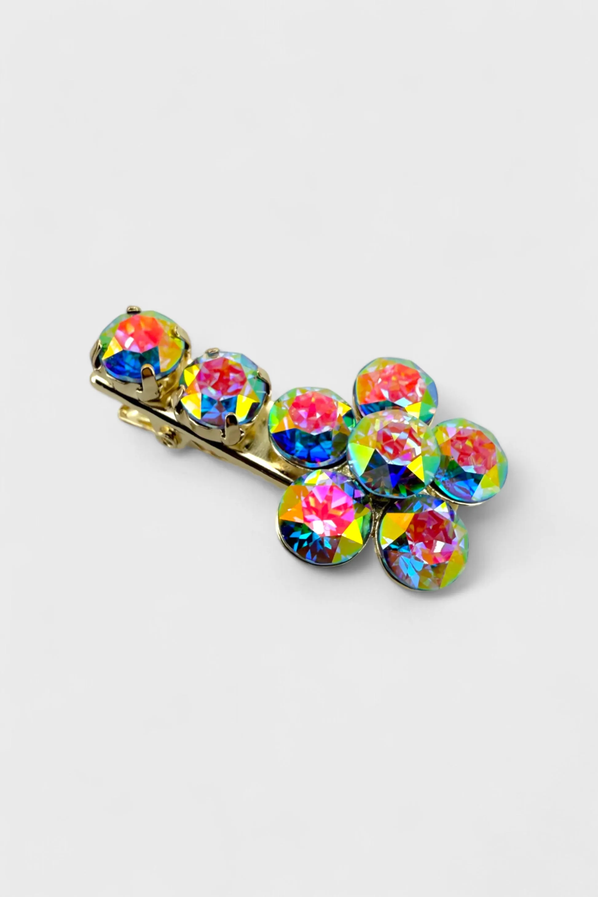 Radiant Flower Mini Hairclip Graphite