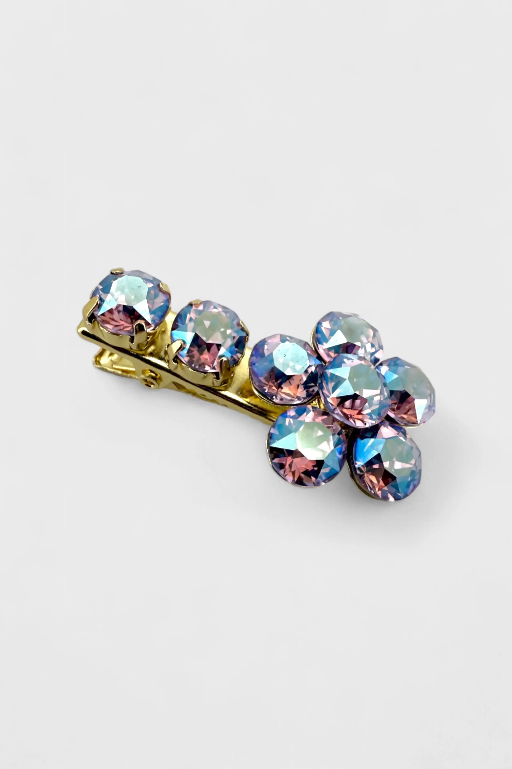 Radiant Flower Mini Hairclip Graphite