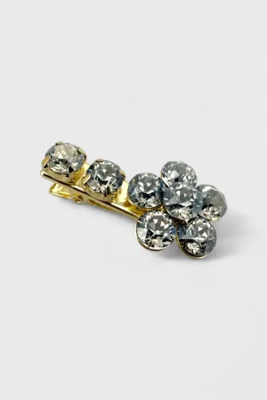 Radiant Flower Mini Hairclip Graphite