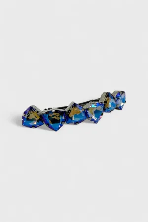 Radiant Large Hairclip Azure