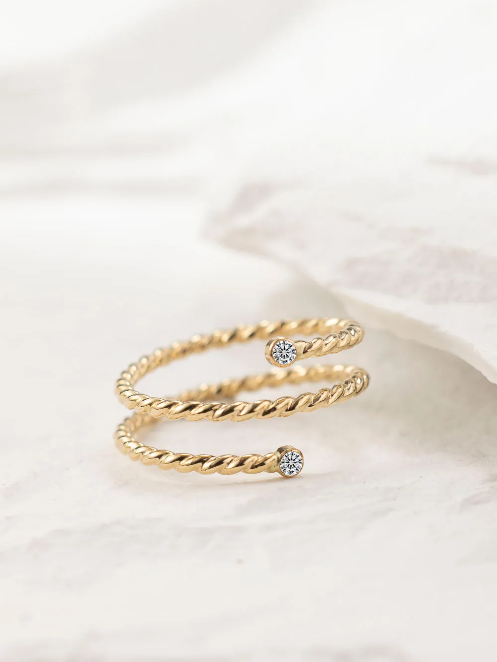 Radiant Twirl Ring