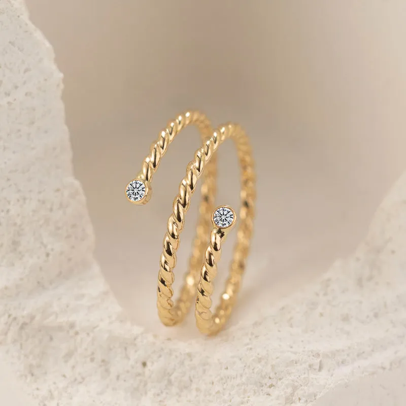 Radiant Twirl Ring