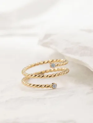 Radiant Twirl Ring