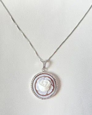 ROSE SILVER NECKLACE