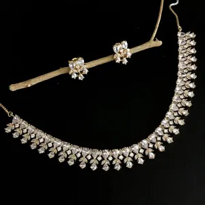 White Zircon/AD Necklace Set 9395-4201